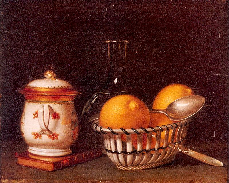 Peale, Raphaelle Lemons and Sugar Spain oil painting art